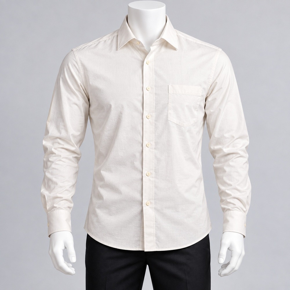 Black Saks Fifth Avenue Dress Shirt Mens 16.5 34/35 White Modern Classic Fit